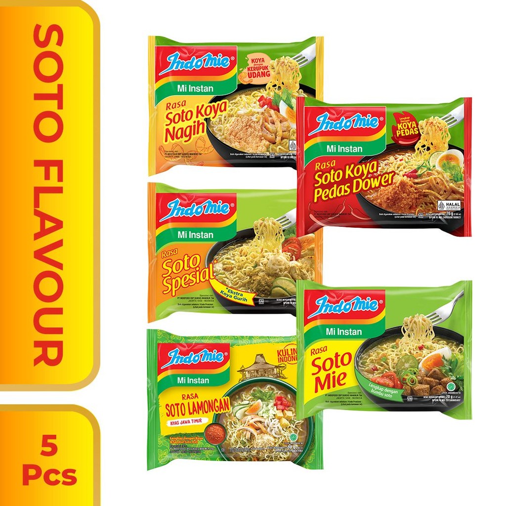 

Bundling 5 Pcs - Indomie Soto Flavour