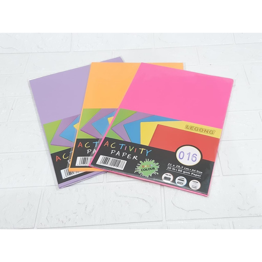 

Kertas Origami Activity A4 Legong Solid - Pastel - Kertas Origami Legong - Kertas HVS Warna