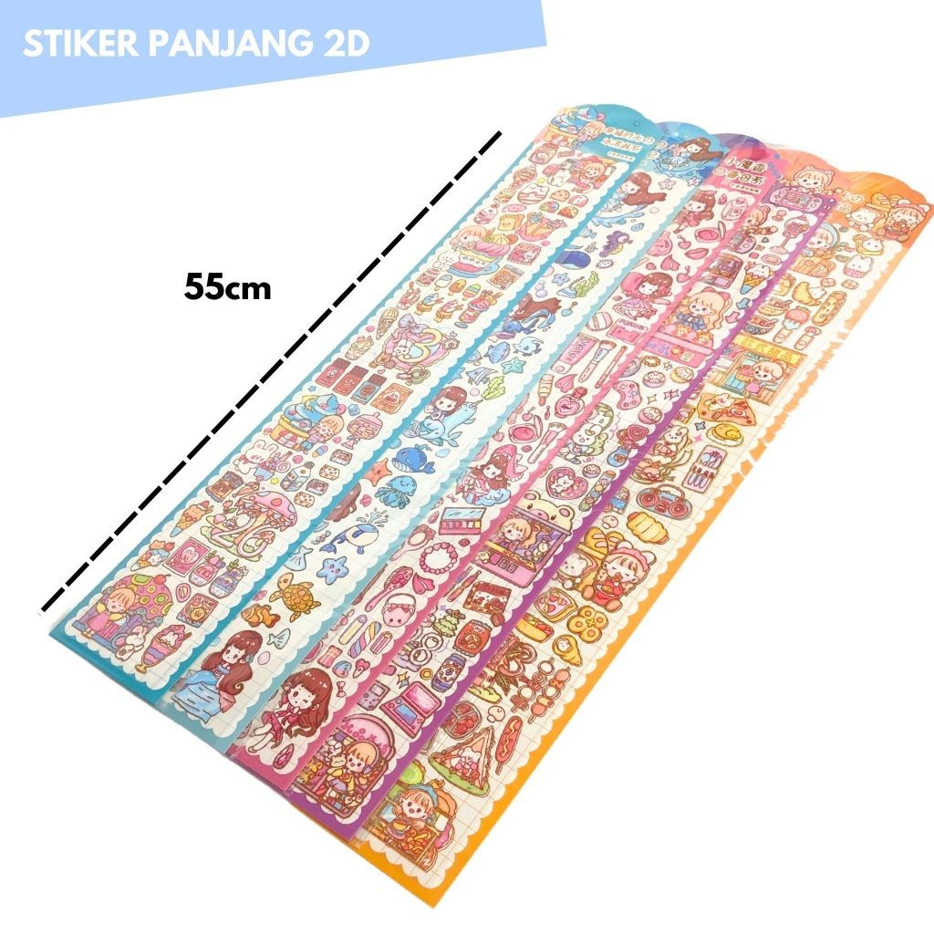 

Stiker Panjang 2D Mix Motif Karakter Lucu Sticker Impor #XFSG Tempelan Stiker Timbul Karakter Mix Sticker Mainan Anak DIY Stiker - MOTIF MIX - SHESB