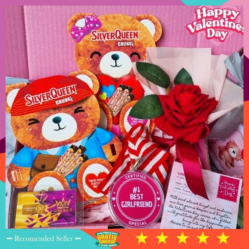 

Hampers Idul Fitri Murah Keren /Hampers Valentine Coklat Silverqueen Bear / Kado Cewek Romantis / Valentine Giftbox ( LOVI )