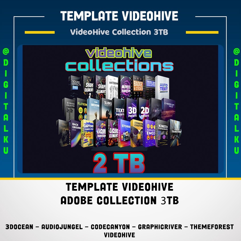 Template Videohive premiere Ae Collection 3TB