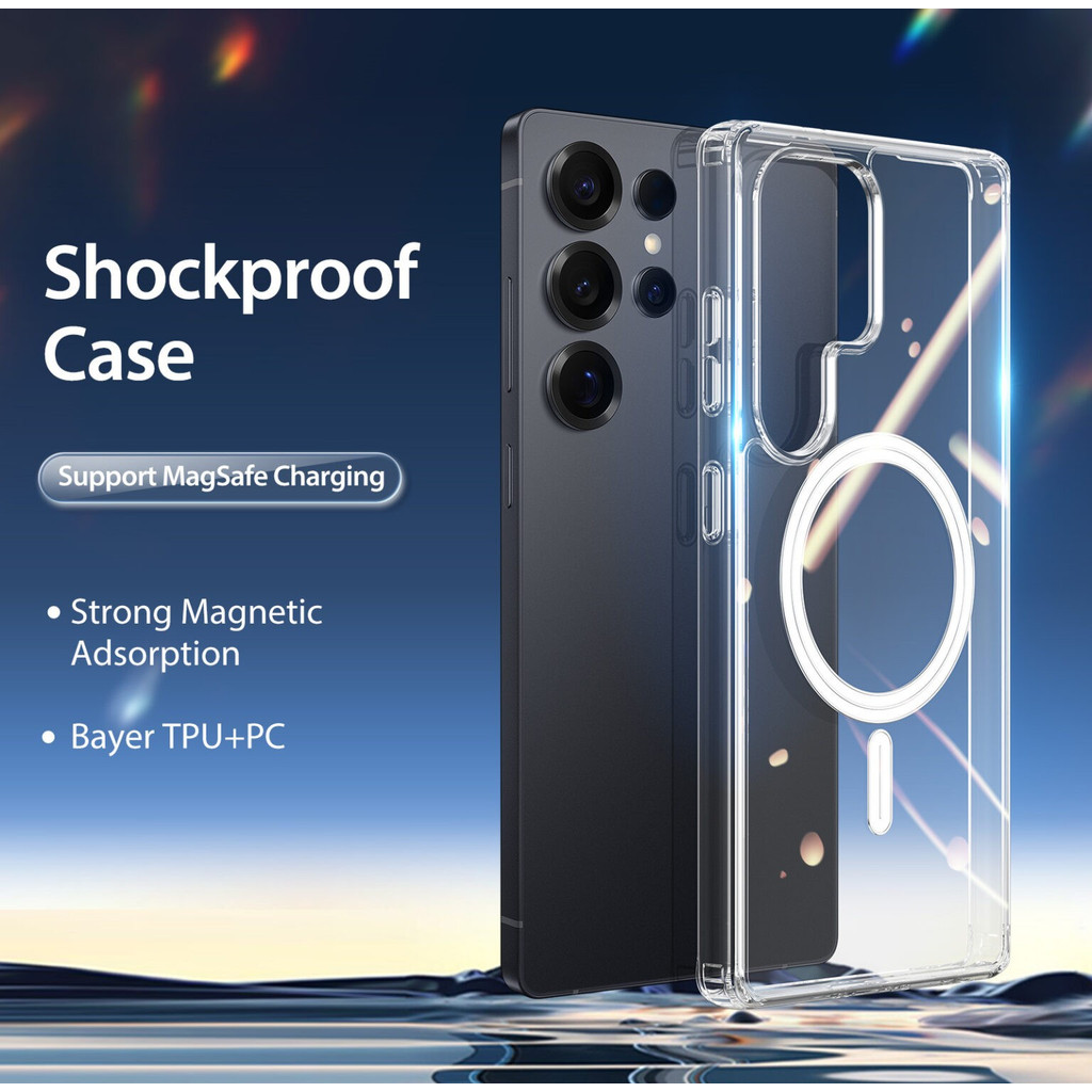 Clin Mag Series Clear Case with MagSafe Samsung Galaxy S26 / S25 Plus / Ultra / S25 Edge Crystal Cas