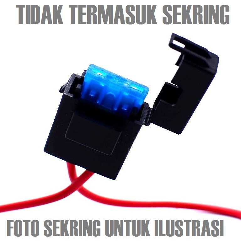 RUMAH SEKRING TANCAP BESAR dudukan holder sikring tancep kotak fuse motor mobil universal supra x 12
