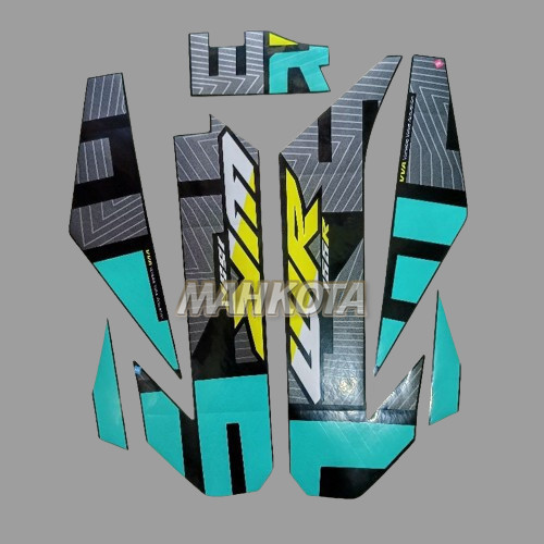 Striping Stiker Polet Sepeda Motor List motor Yamaha WR 155R 155 R 2022 2023 hitam toska stiker