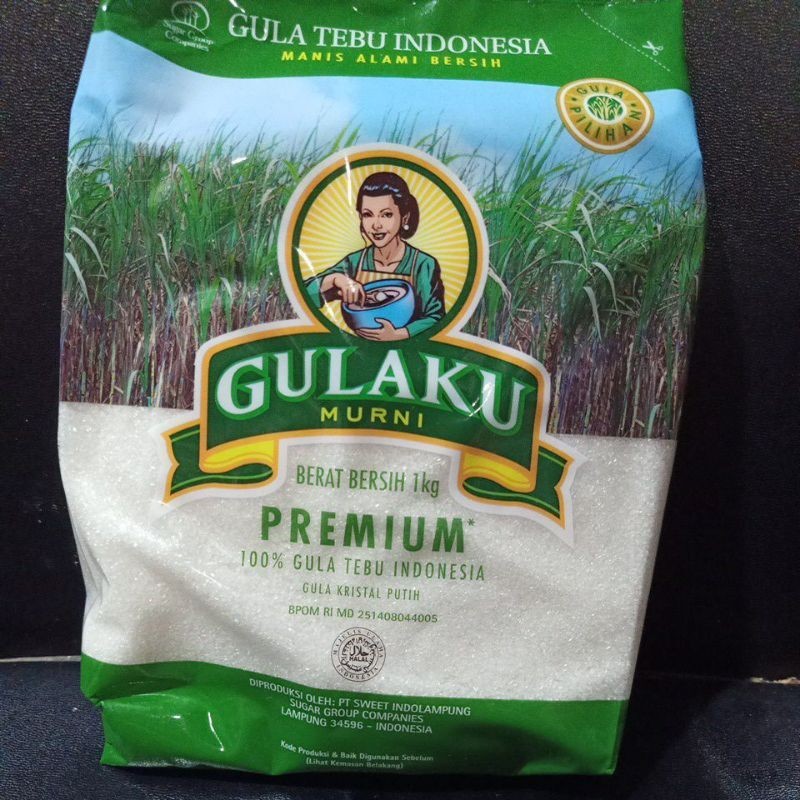 

Gulaku premium 1kg, Gula pasir