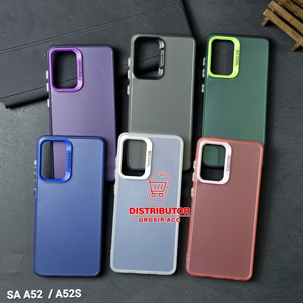 Distributor Acc SAMSUNG A52 CASE IMD Softcase PLATE HOLOGRAM CASE SOCOOL SAMSUNG A52 HYBRID