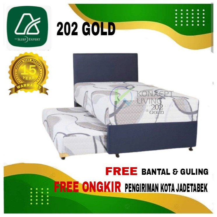 promo_spsial Airland Set Kasur Spring Bed 2in1 202 Gold