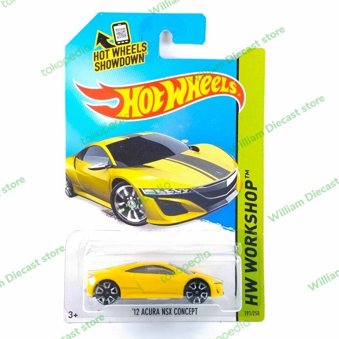 HW Hot Wheels Acura NSX HW workshop MAINAN ANAK MINIATUR DIECAST PAJANGAN