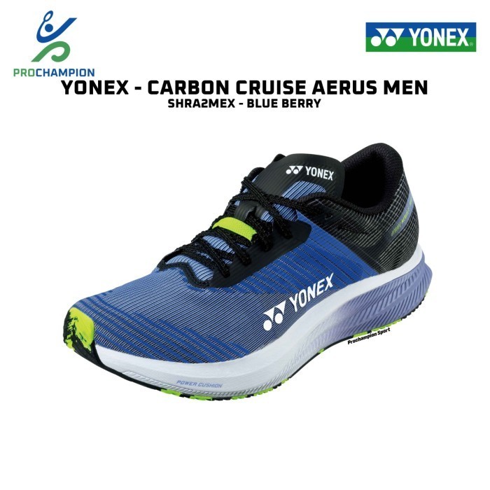 Sepatu Lari Running Shoes Yonex Carbon Cruise Aerus Men SHRA2MEX Blue