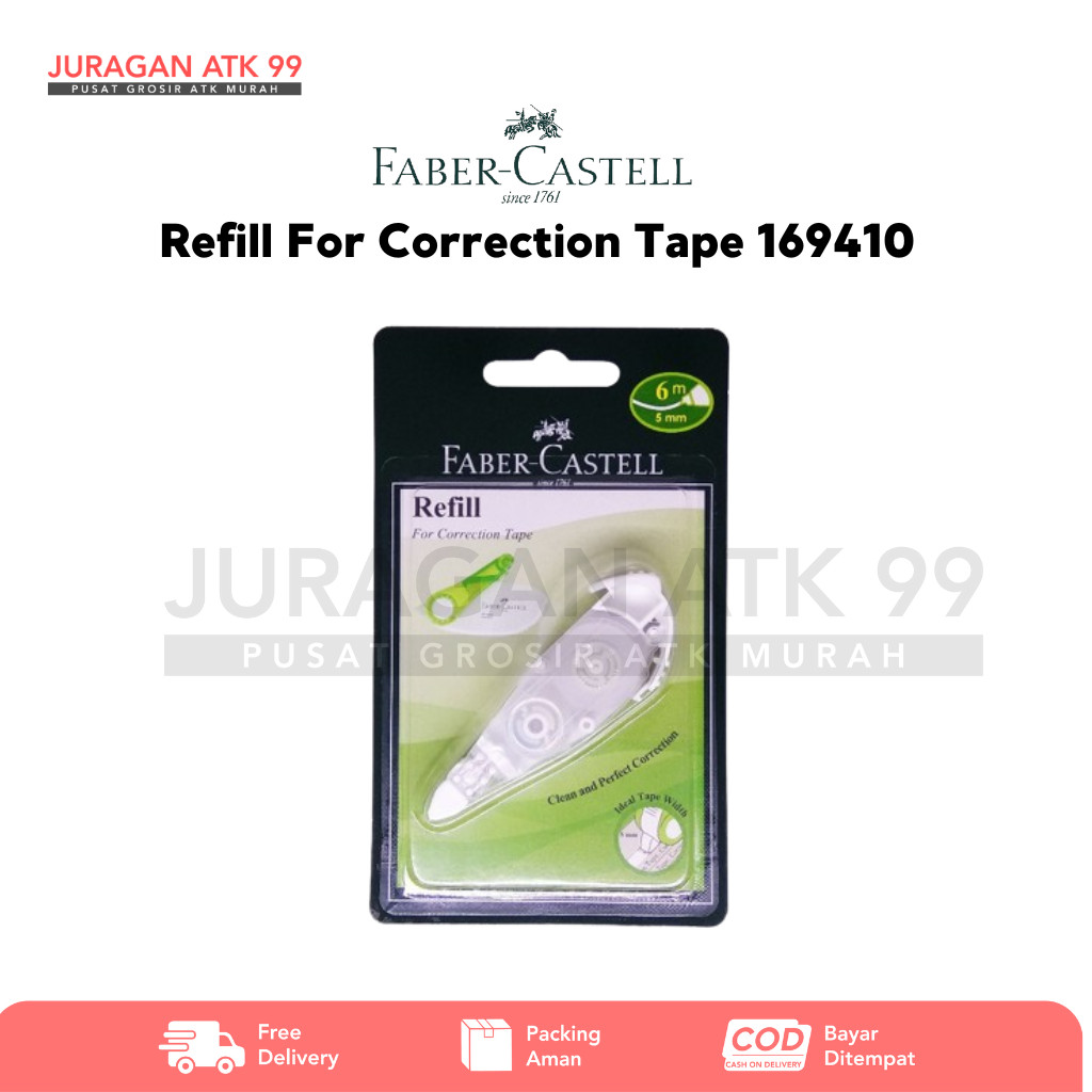 

Refill For Correction Tape Faber-Castell 5mm x 6m 169410