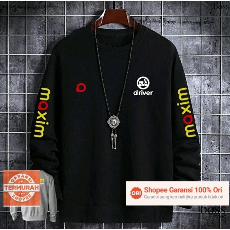 sweater driver / driver maxim / jaket maxim / sweater maxim ride / maxim jaket custom sablon