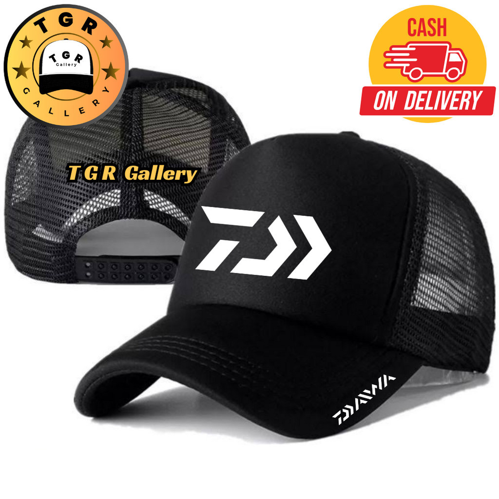 TGR Gallery Topi Trucker DAIWA - Topi Distro DAIWA Logo - Topi DAIWA Premium - Topi Pria Dewasa - To