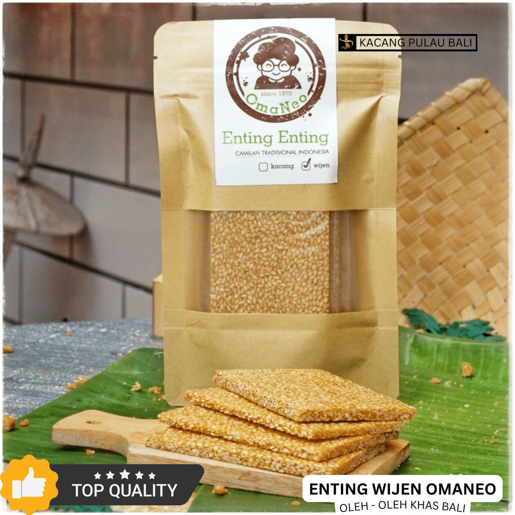 

Enting Enting Omaneo Kacang / Wijen 100gr Oleh Oleh Bali - Kacang