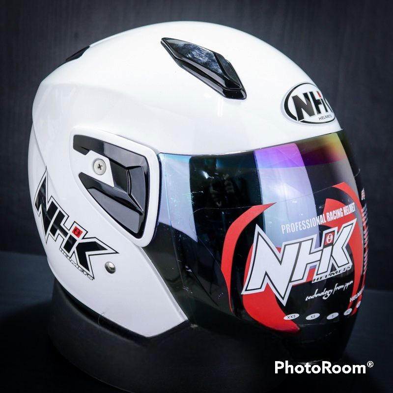 PROMO HELM NHK R7 SOLID Putih - HELM NHK R7