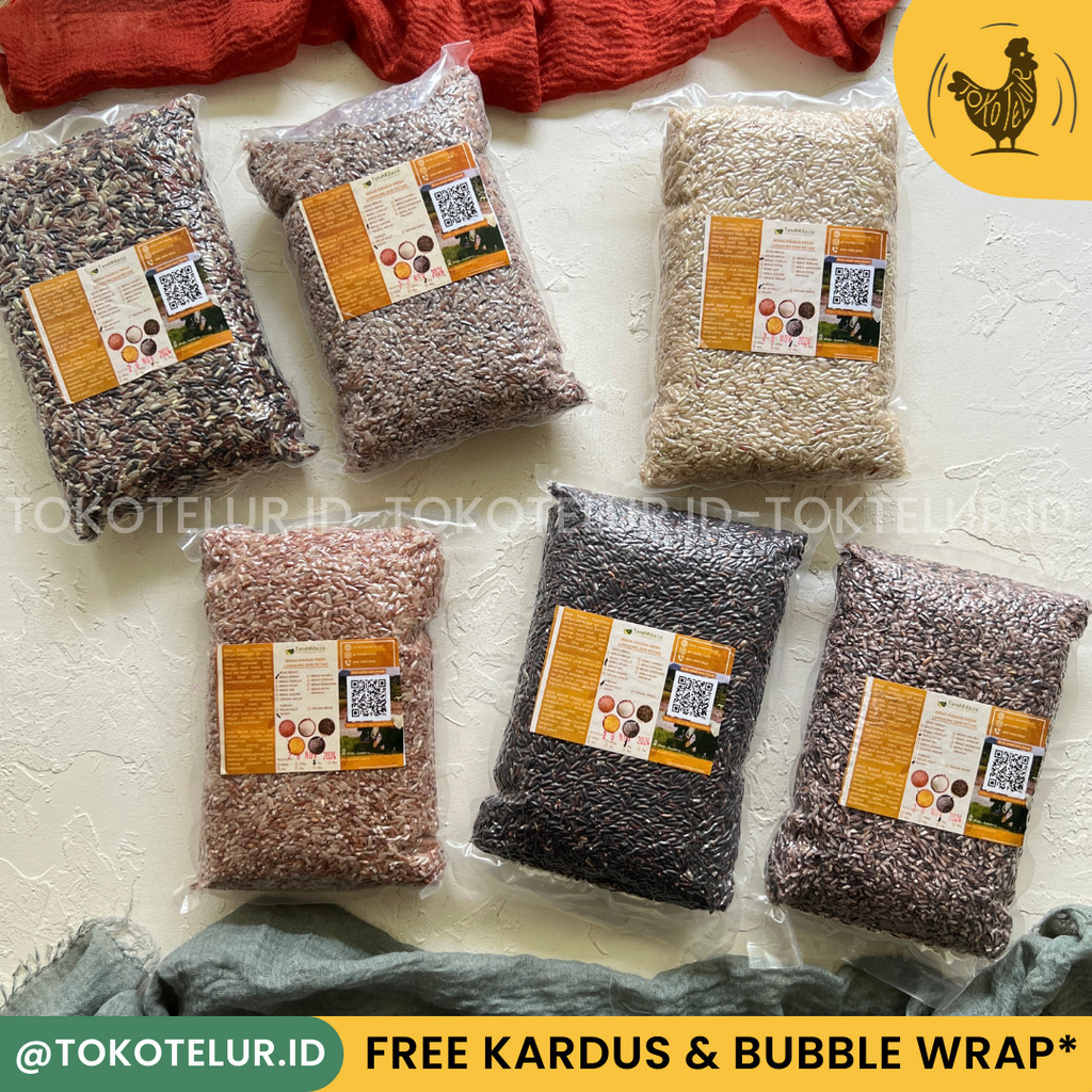 

TANAH KITA - Beras ASLI Indonesia 1KG | Merah-Hitam-Coklat-Mix-Putih