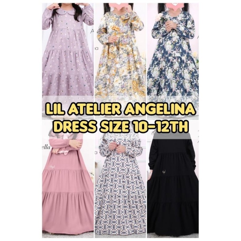 Gamis terbaru random Little Dress Atelier Angelina size 10-12th : Maya in Love Cream Swedish, Rinela