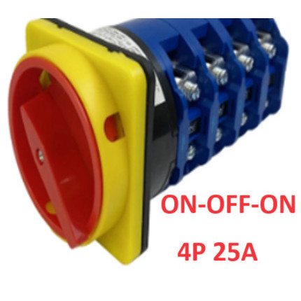 Cam Switch Selector 4P 63A 63 A On-Off-On Saklar Change Over Switch