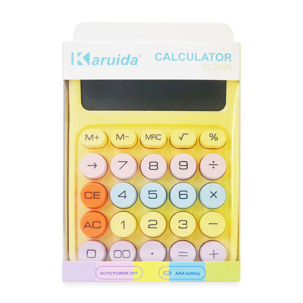 

Kalkulator Korean Style Karuida KK-2260 Unik Viral 12 Digit Warna