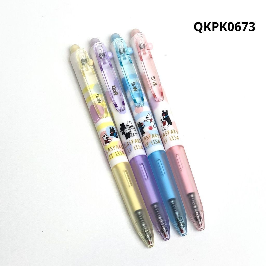 

M&G Erasable Gel Pen Gaspard et Lisa QKPK0673 - Pulpen Gell Bisa Dihapus Pastel Tinta Hitam