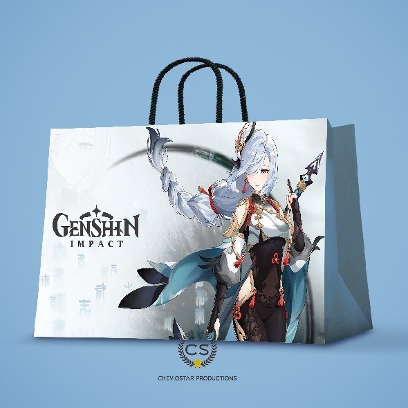 

Andriant Paper bag Cheviostar Genshin Impact Goodie bag Tas kertas Tas kado - 1, M