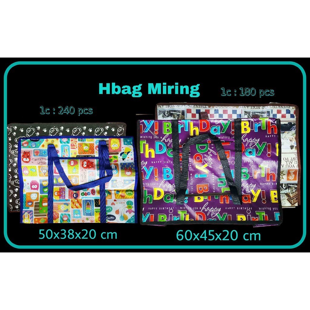 

GG Hand Bag Karung Miring 60x43x20/Goodie Bag/Tas Serbaguna/Tas Tenteng/Tas Mudik/Tas Jumbo