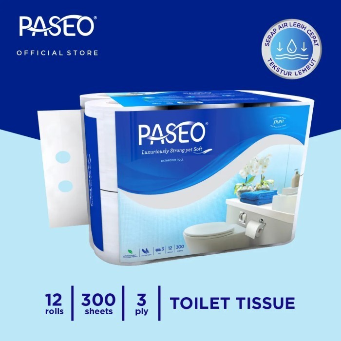 Tissue paseo toilet 12 roll / Tisu Toilet / Tissue Gulung
