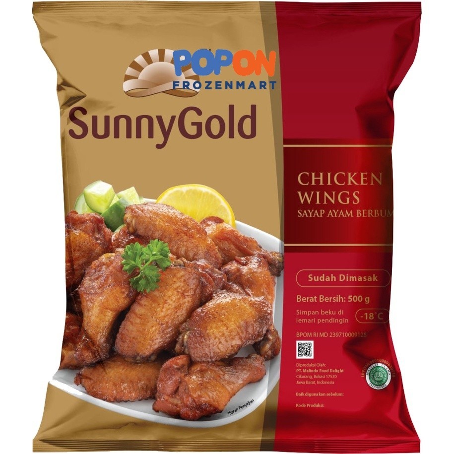 

SUNNYGOLD CHICKEN WINGS 500GR