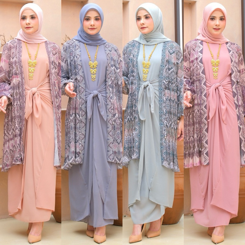 SALSA SET KAFTAN | KAFTAN IKAT PERUT | BAJU KONDANGAN | KAFTAN CERUTI PREMIUM | KAFTAN TERBARU 2024