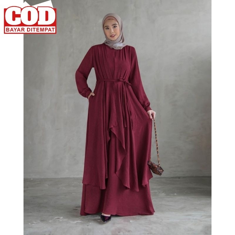 Sans Fashion Amanda Long Dress Gamis Casual