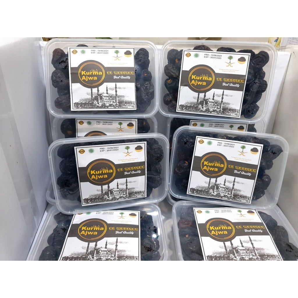 

Kurma Ajwa premium 1kg grade A 1kg murah oleh oleh haji & umroh
