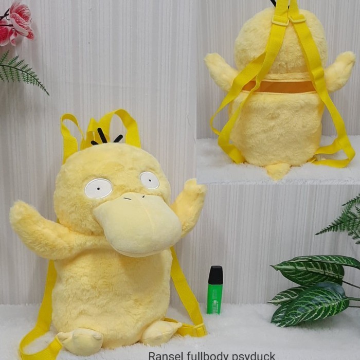 Ransel Fullbody Pikachu Size L/tas boneka karakter/tas boneka pokemon - Pikachu