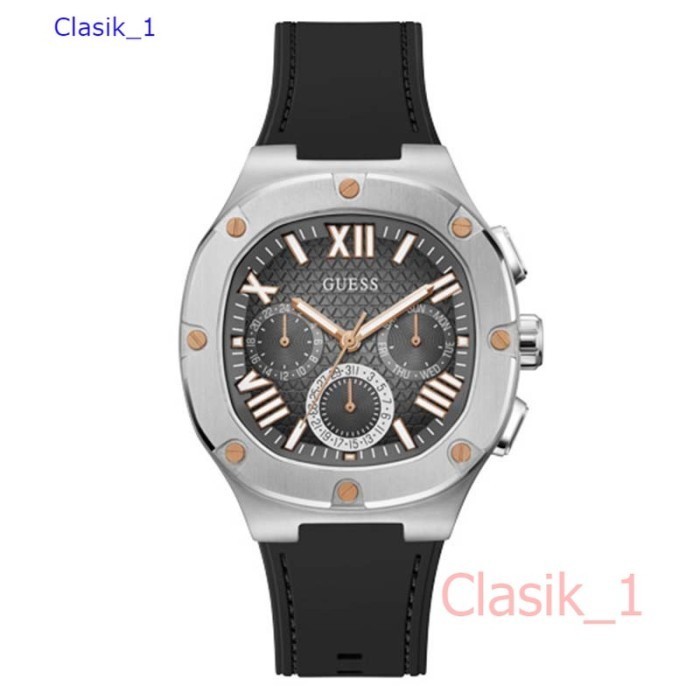 Original 100% GUESS GW0571G1  HEADLINE Jam Tangan Pria  Black