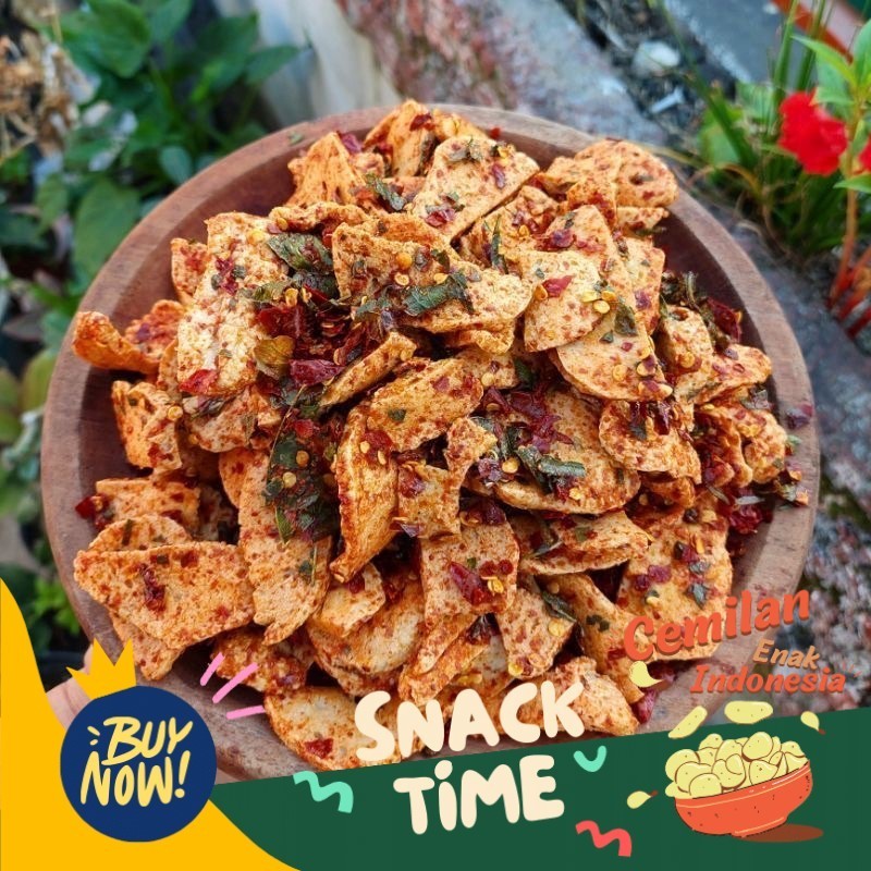 

Special Diskon basreng pipih viral basreng sangat crispy 1 kg