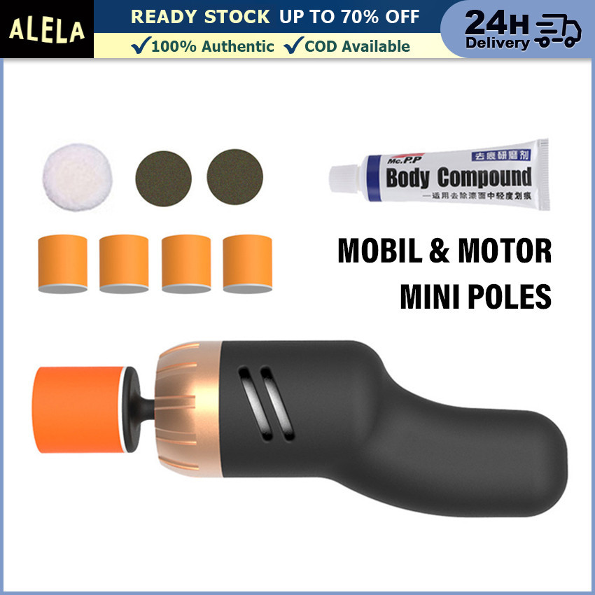 Mesin Poles Body Kaca Mobil Motor Penghilang Baret Polisher Mini Alat Poles Wax Cat Mobil
