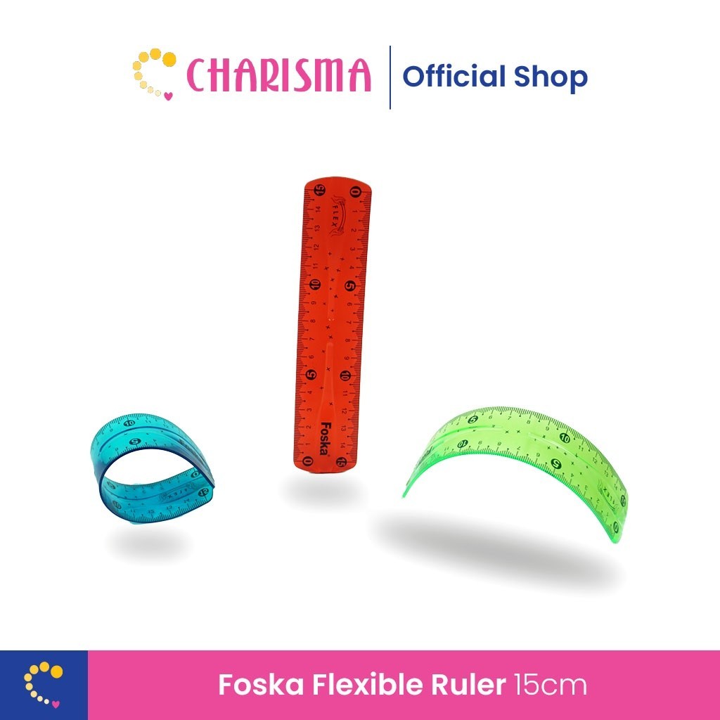 

Flexible Ruler - Foska Penggaris Plastik Lentur Anti Patah Ukuran 15cm