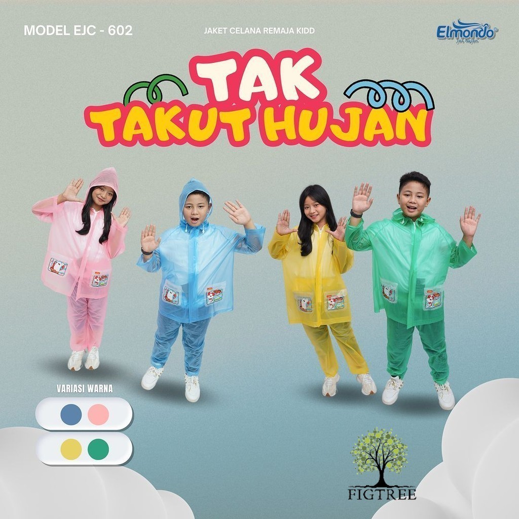 Jas Hujan Setelan Anak Elmondo 602 (7-9 Tahun)