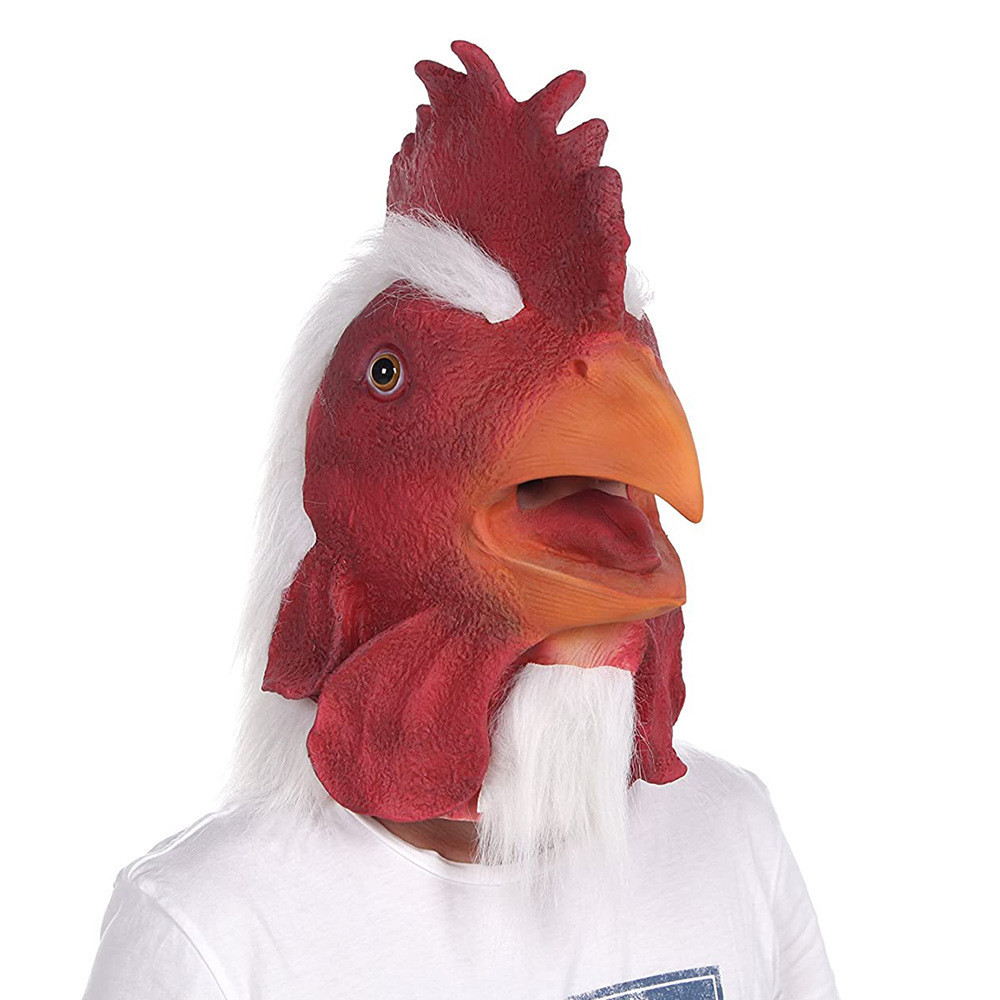 Topeng ayam jago rooster latex mask halloween