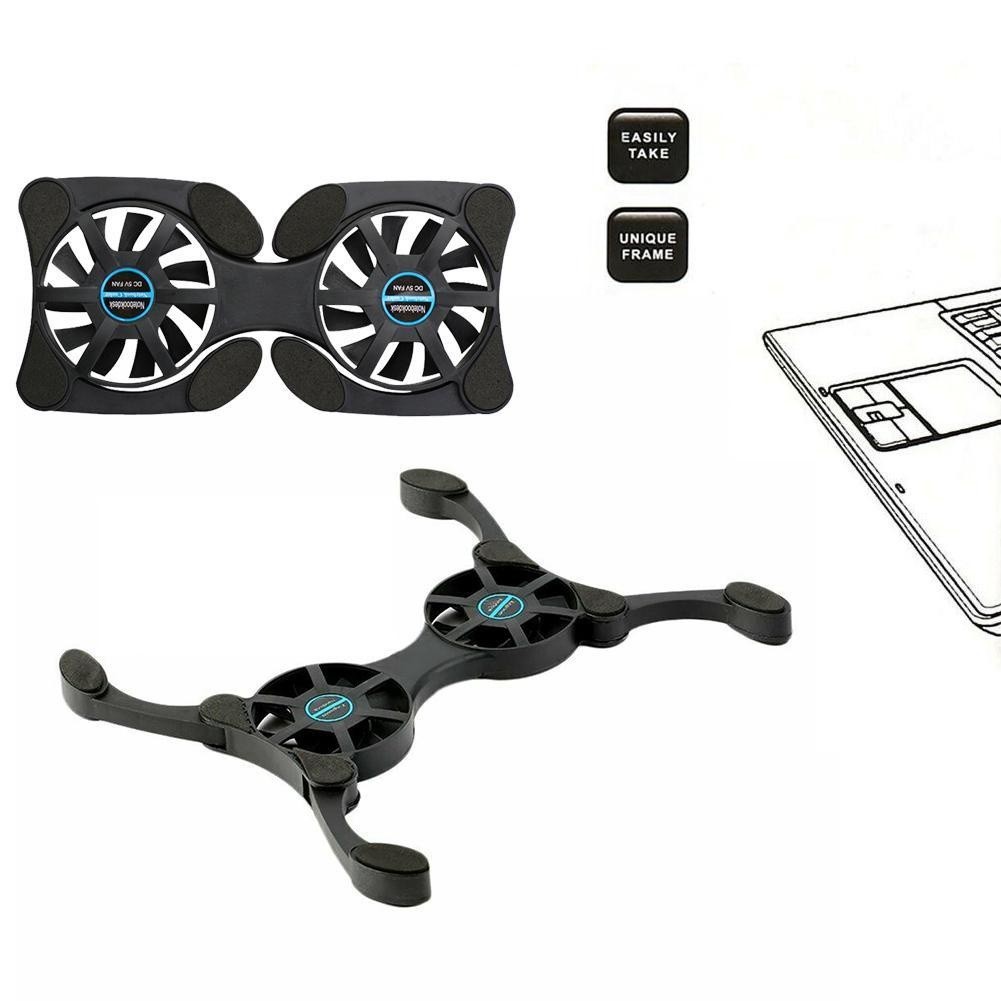 Kipas Cooling fan Laptop Lipat / Notebook Cooler Pad Kepiting SSKACC-KOMPUTER