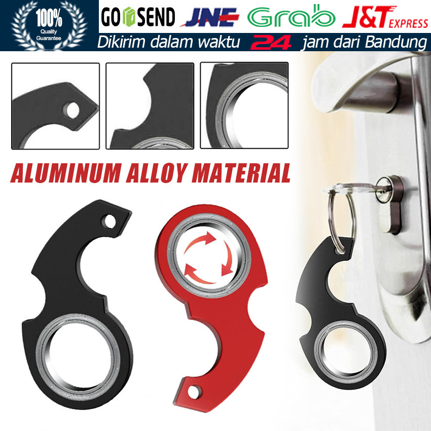 Gantungan Kunci Karambit Spinner Keychain Bearing