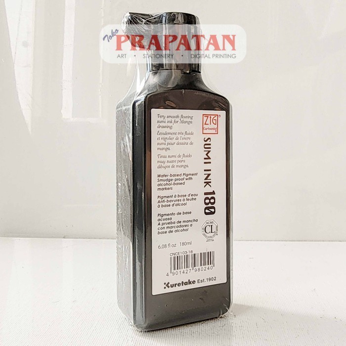 

Zig Kuretake Cartoonist Sumi Ink 180ml CNCE103-18 | Manga Ink -YY41