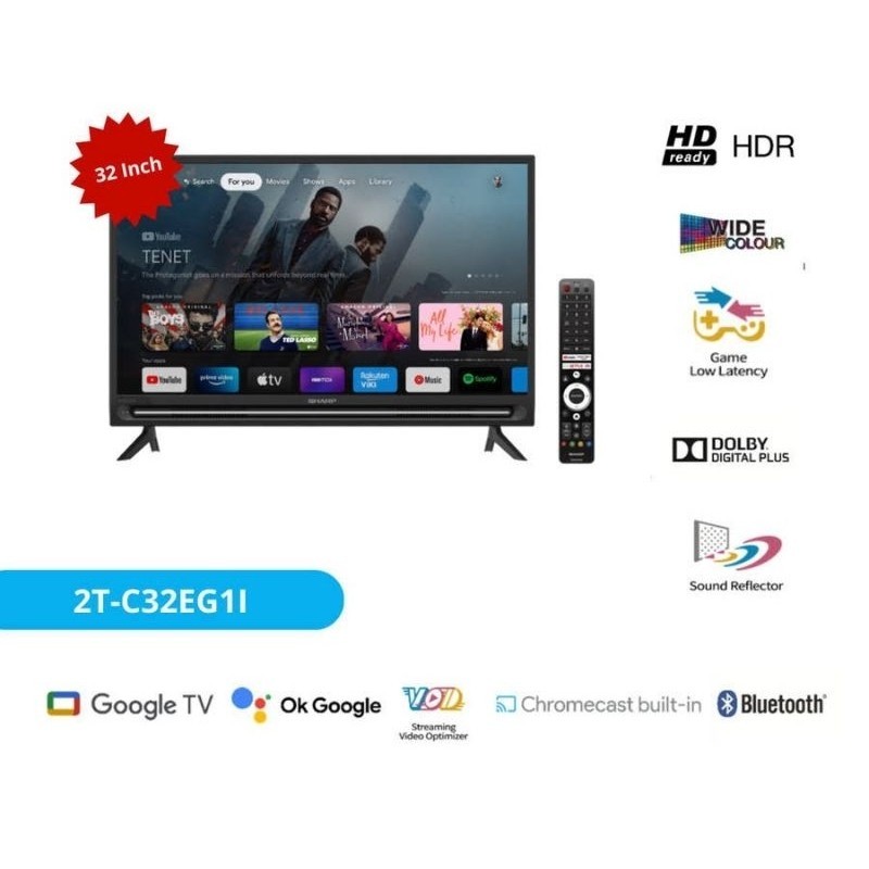 Led Tv Sharp 32 inch New Android Tv 32 EG / Led Sharp 42 inch Android TV 42 EG