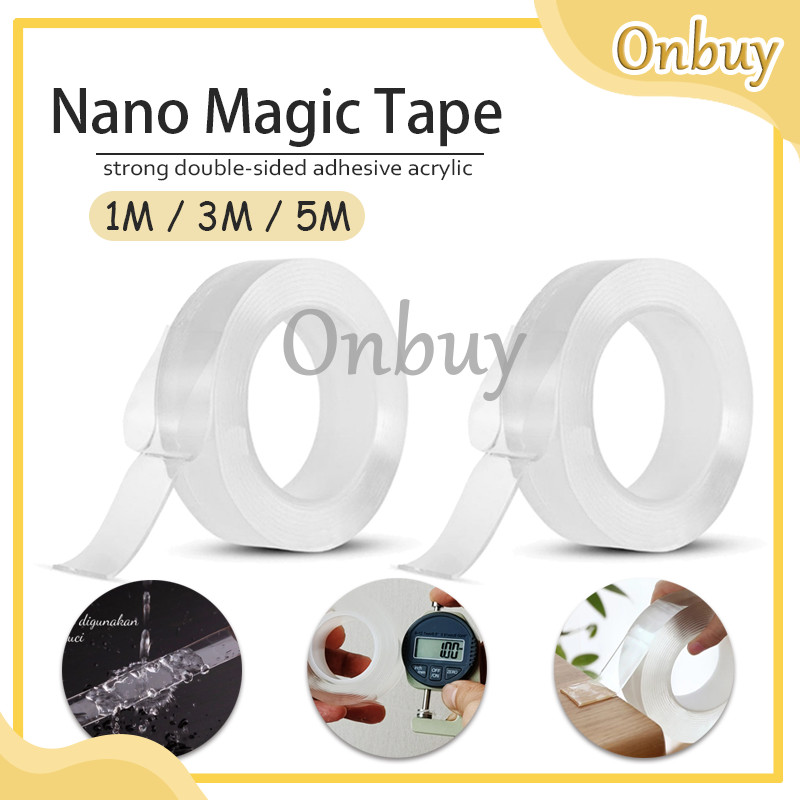 

Double Tape Super/Nano double tape/Isolasi Bening 2 sisi Super Kuat Tanpa Bekas/bening transparan Double Tape Super Isolasi Bening Super Kuat Tanpa Bekas