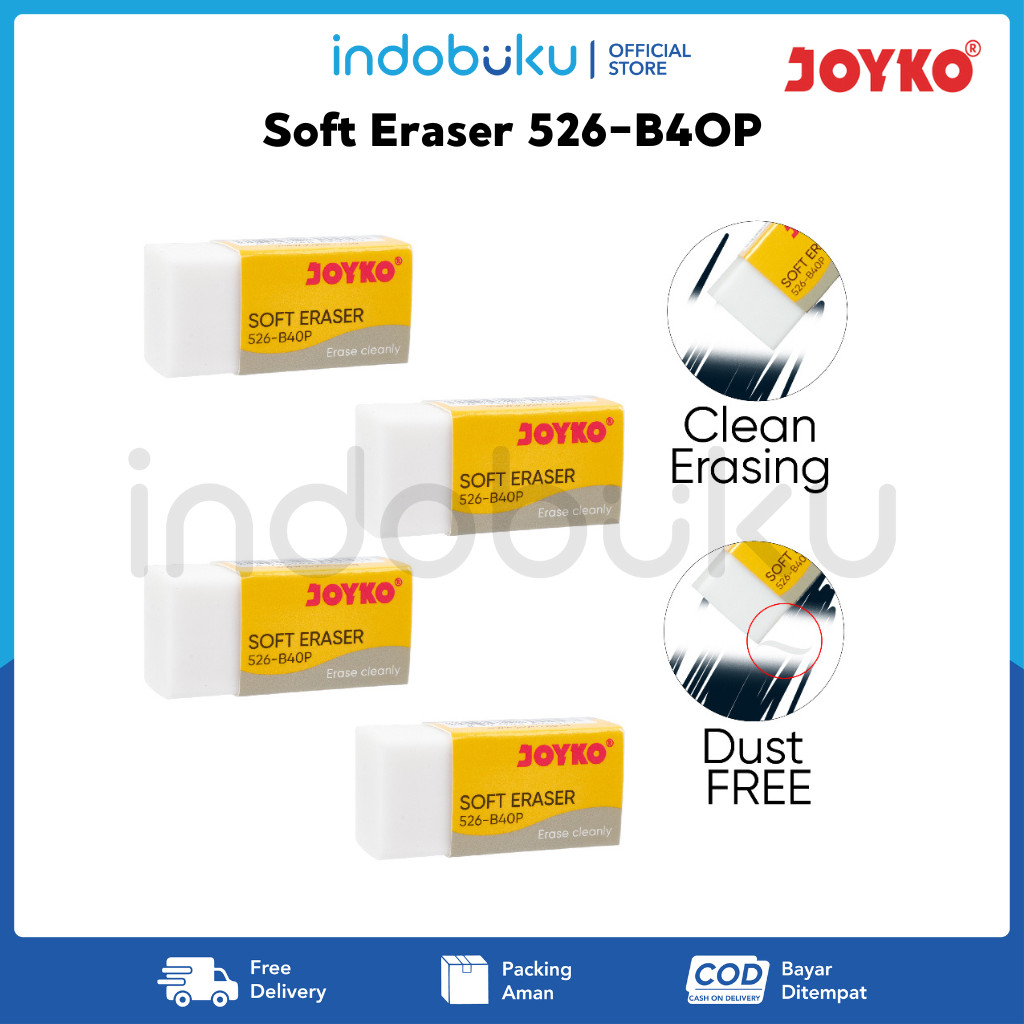 

Eraser Penghapus Joyko Putih Kecil 526-B4OP