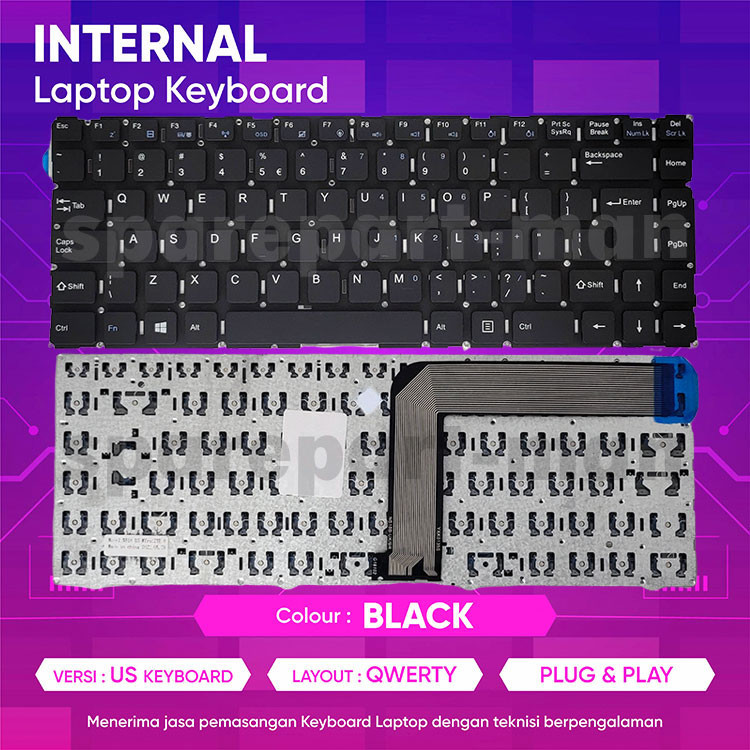 Keyboard Laptop for Acer Aspire One 14 Z1401 14 Z1402 Z1401-N2940 Z1401 ori