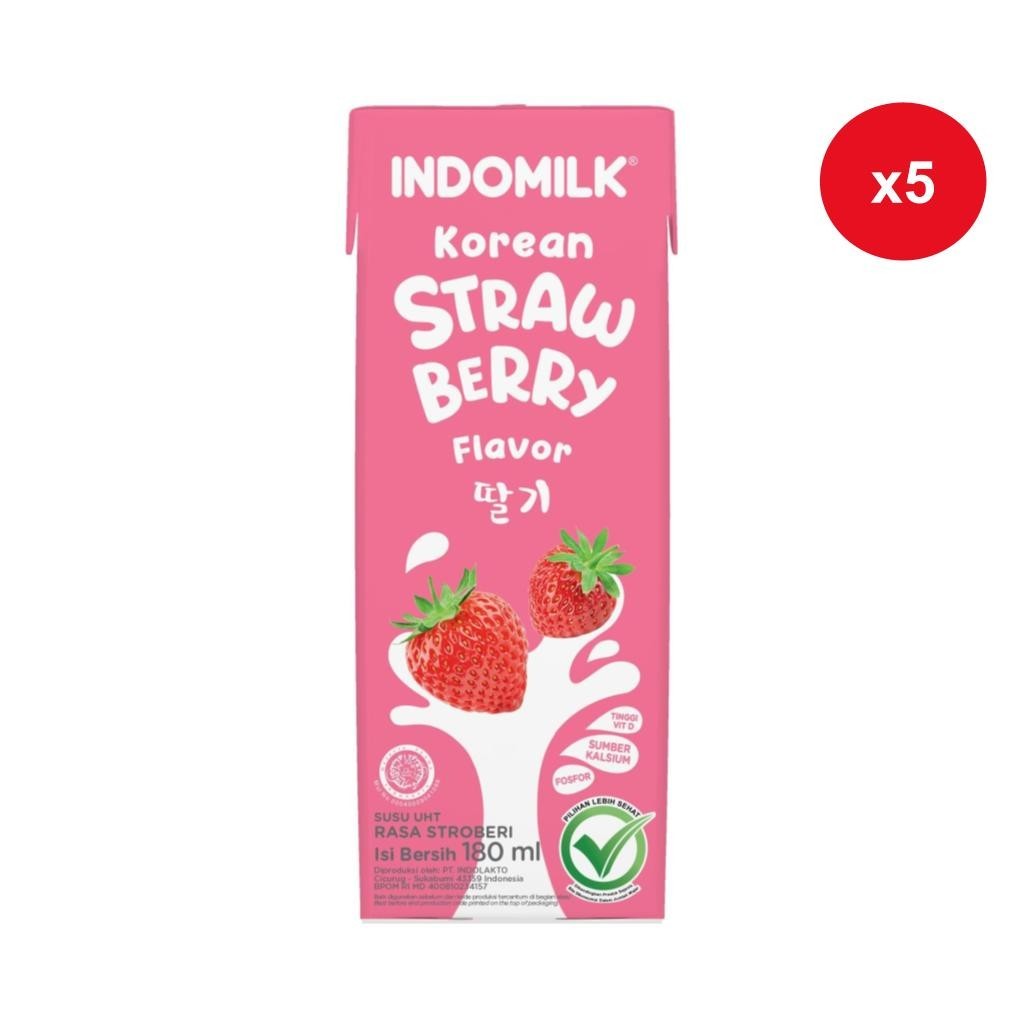 

Indomilk Korean Strawberry UHT 180ml x 5