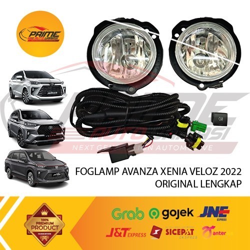 FOGLAMP FOG LAMP LAMPU KABUT ALL NEW AVANZA XENIA 2022 2023 - TANPA BUBBLE, LED PUTIH