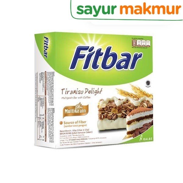

Fitbar Tiramisu Delight Box Isi 5 pcs Sayurmakmur