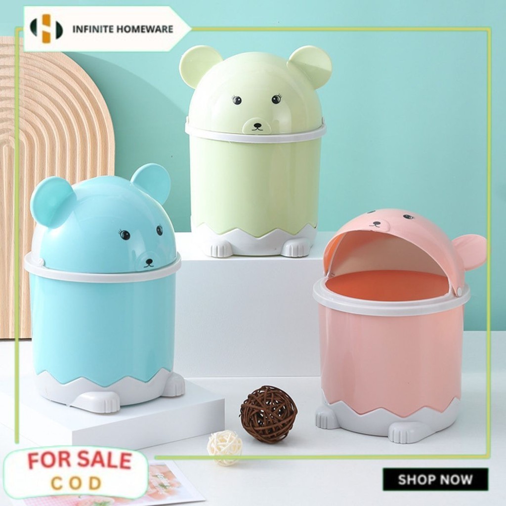 Tempat sampah karakter Lucu / tong sampah karakter Tertutup / souvenir ulang tahun anak / Tong Sampa