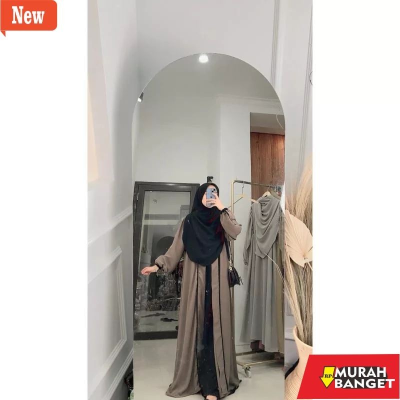 BAJU TIMUR TENGAH WANITA UNTUK LEBARAN- Suci Abaya Gamis Wanita Dewasa Terbaru 2024 Elegan Gamis Rem