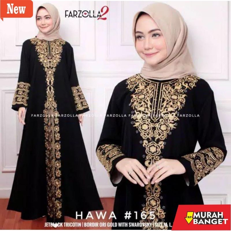 abaya lebaran ala Turkey- ALMA ABAYA HITAM ABAYA TURKEY HAWA 165